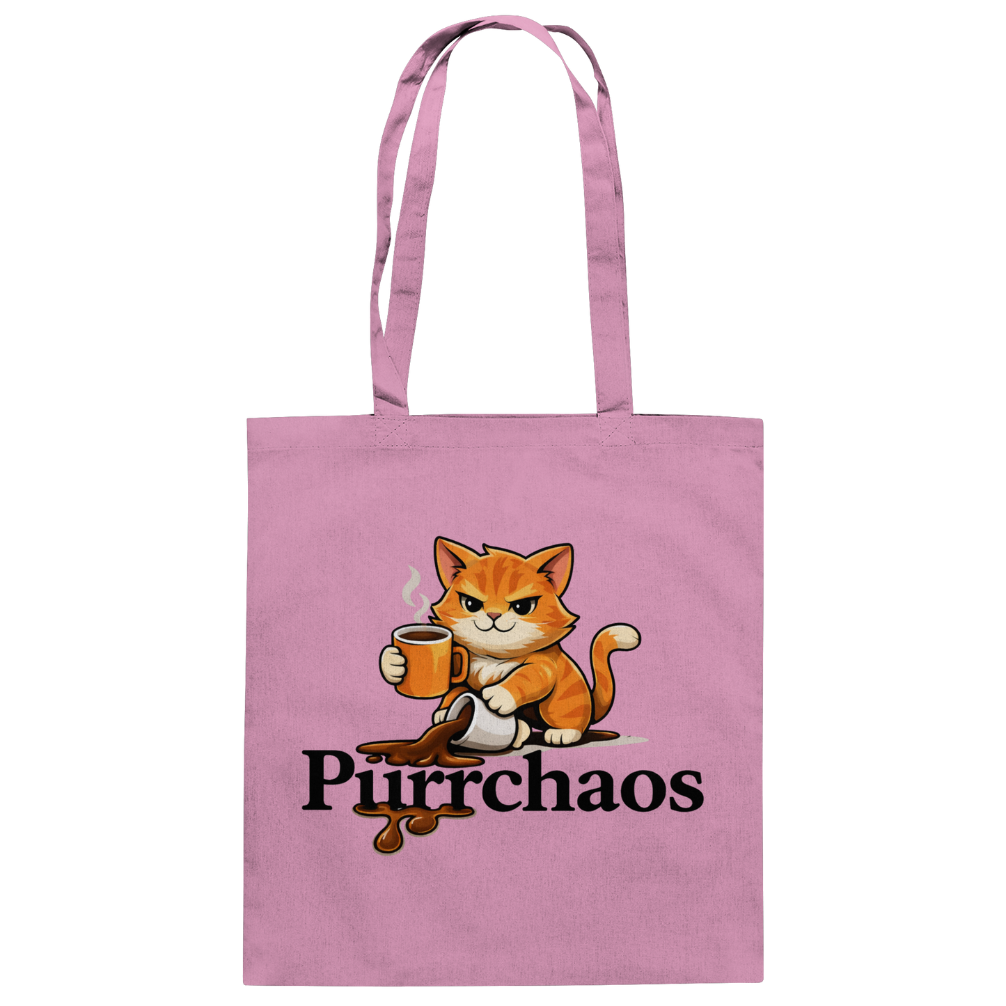 Purrchaos Coffee Cat Jutebeutel