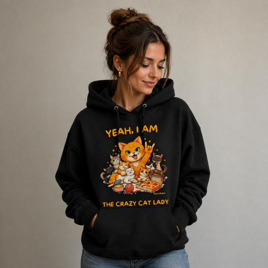 I AM THE CRAZY CAT LADY  Hoodie