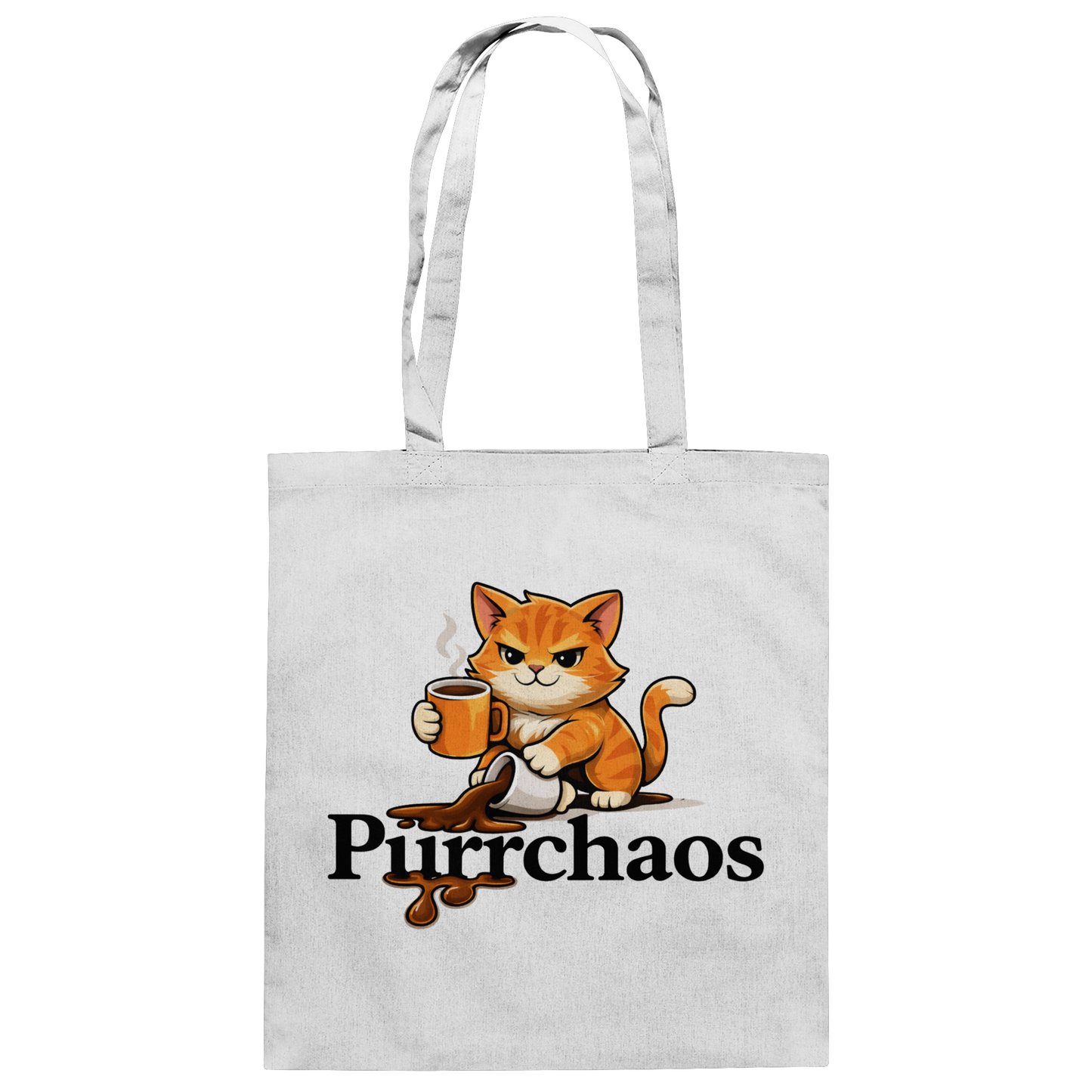 Purrchaos Coffee Cat Jutebeutel