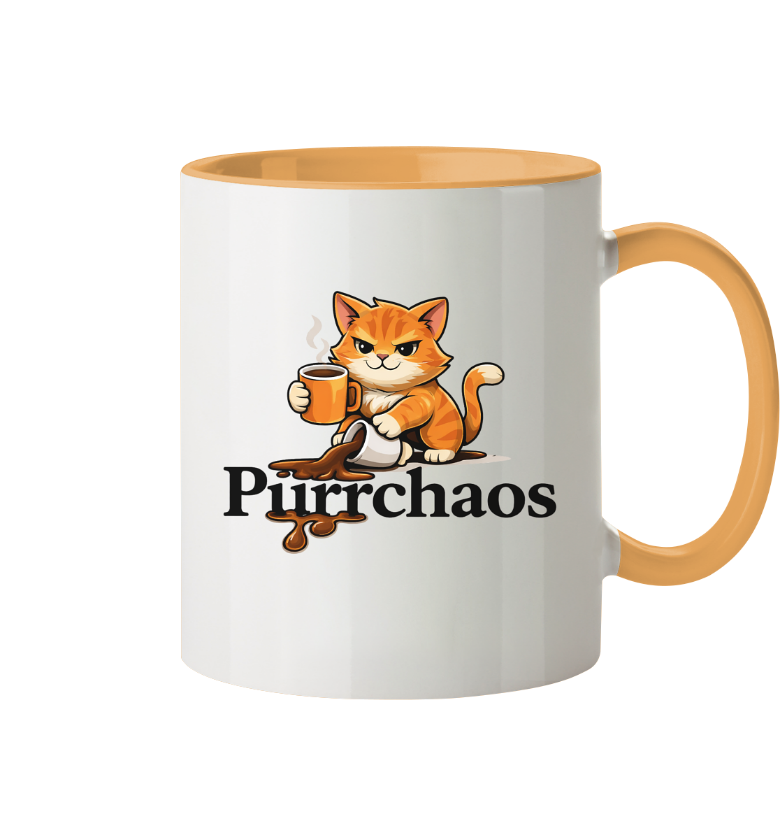 Purrchaos Coffee Cat Tasse zweifarbig